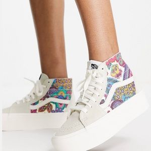 SK8-HI TAPERED STACKFORM SHOE PAISLEY BLOOM TURTLEDOVE
